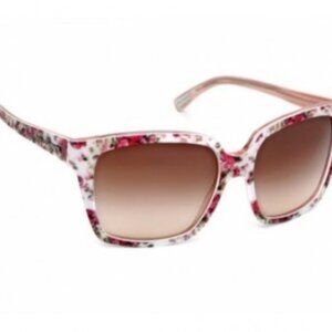 Dolce & Gabbana DG4077M square sunglasses with a white and pink floral